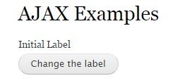 label before ajax